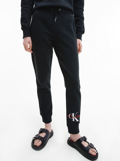 Calvin Klein Ruhák HU102566 | Calvin Klein Organic Cotton Logo Női Jogger Fekete